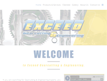 Tablet Screenshot of exceedgears.co.za